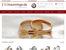 Tablet Screenshot of 123traumringe.de